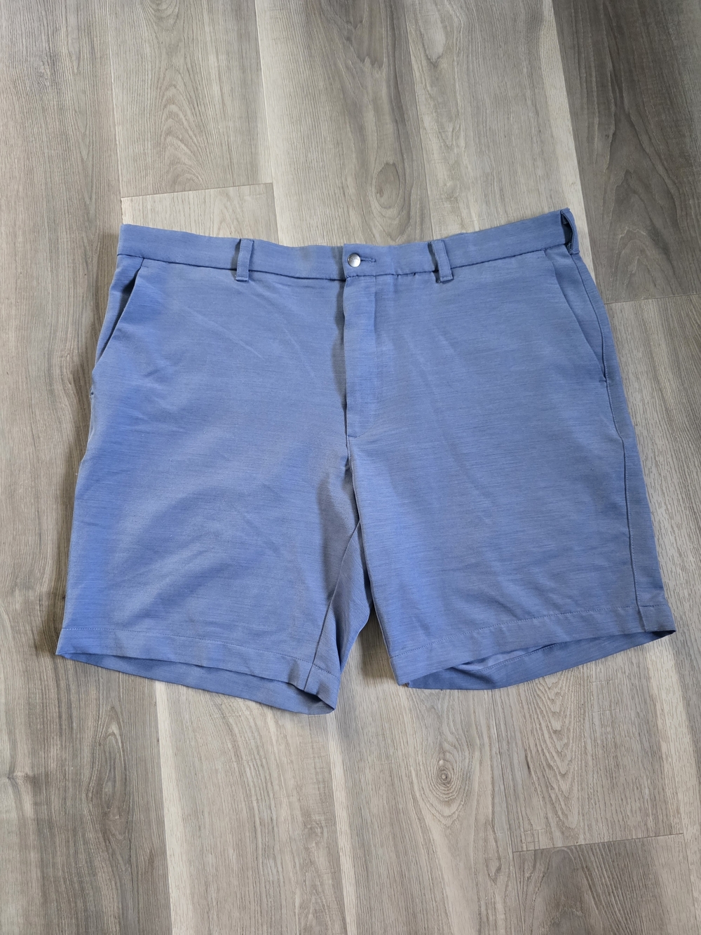 Callaway Men's Light Blue Performance Flat-Front Shorts